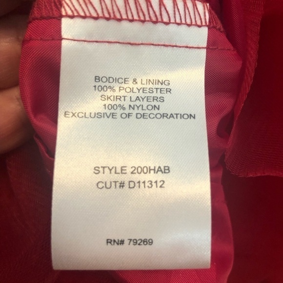 Girls Fancy Red Dress by Biscotti Colezzione 3T NWT - Picture 5 of 10